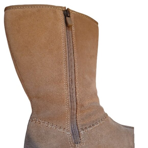 ESTRAVELRITE Mid-Calf Camel Suede Boots EUC - Picture 5 of 11